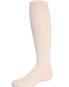 Swirled Floral Girls Opaque Tights : Color: Ivory