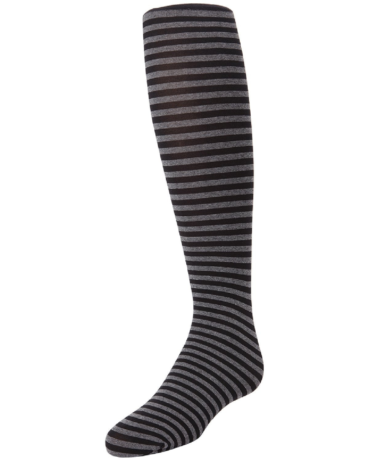 Rows on Rows Girls Striped Tights : Color: Black