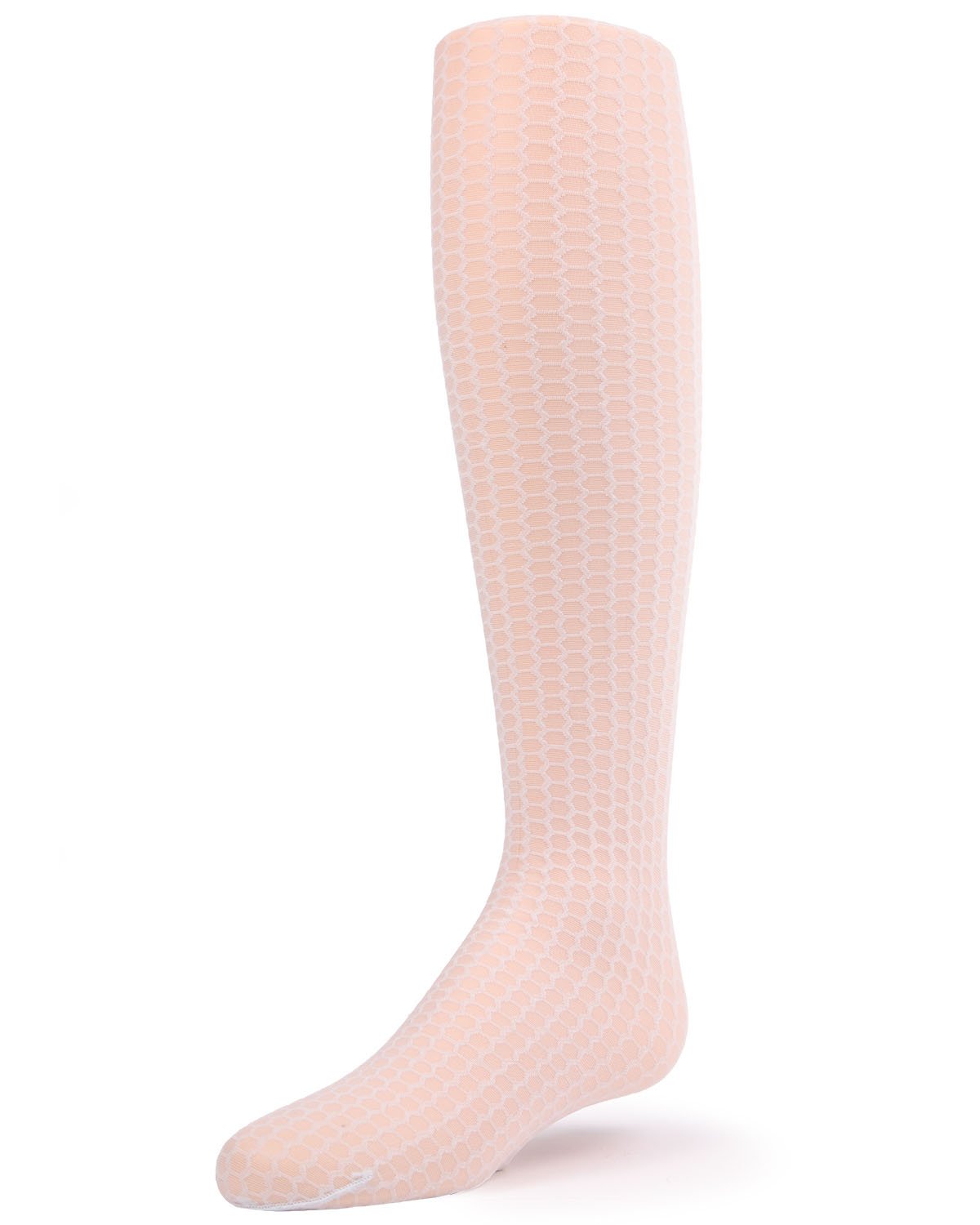 Girls' Honeycomb Knit Sheer Nylon Tights : Color: Glacier Gray