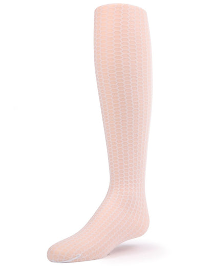 Girls' Honeycomb Knit Sheer Nylon Tights : Color: Glacier Gray