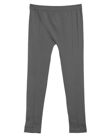 Girls' Front Seam Cotton Blend Leggings : Color: Gray