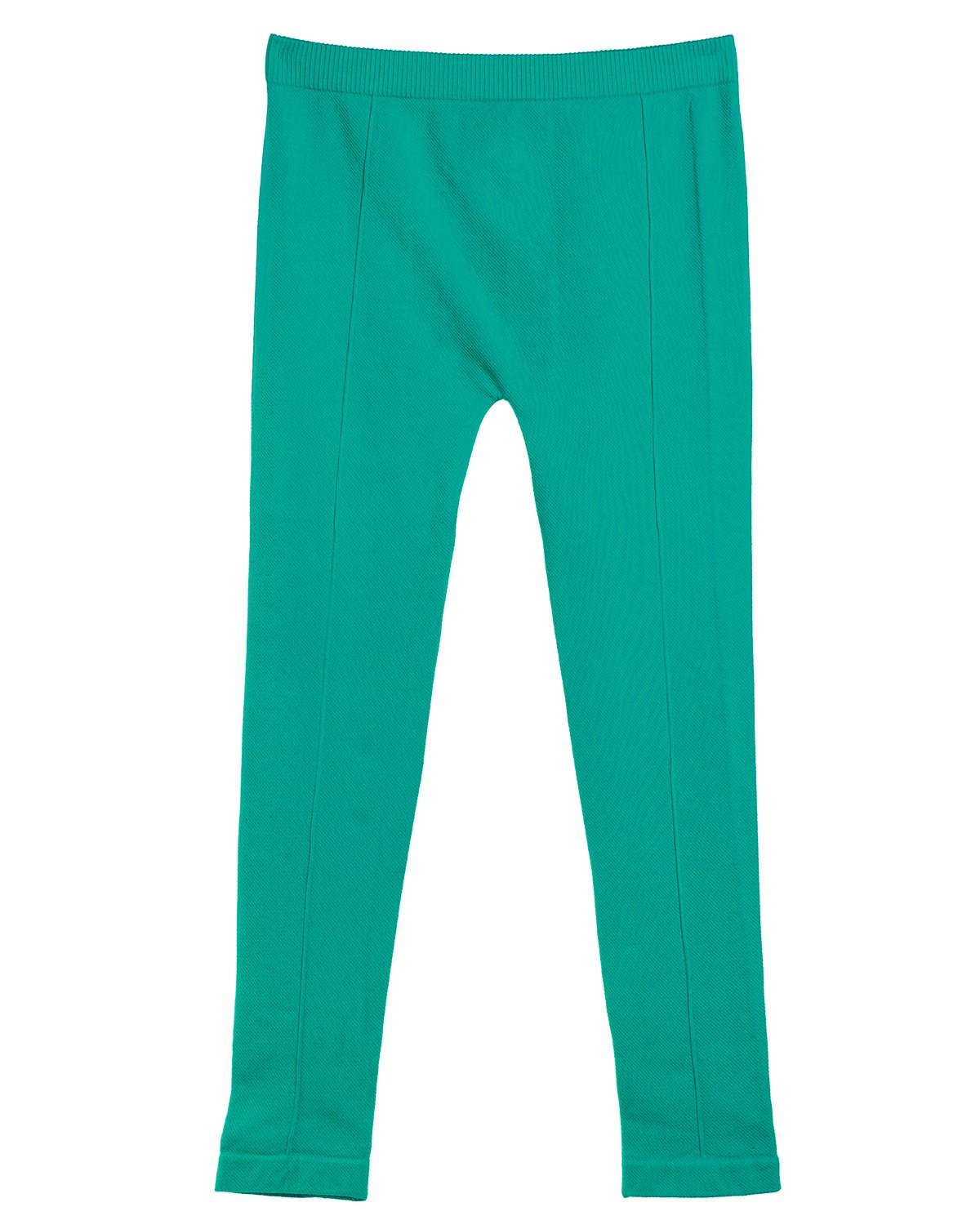 Girls' Front Seam Cotton Blend Leggings : Color: Teal