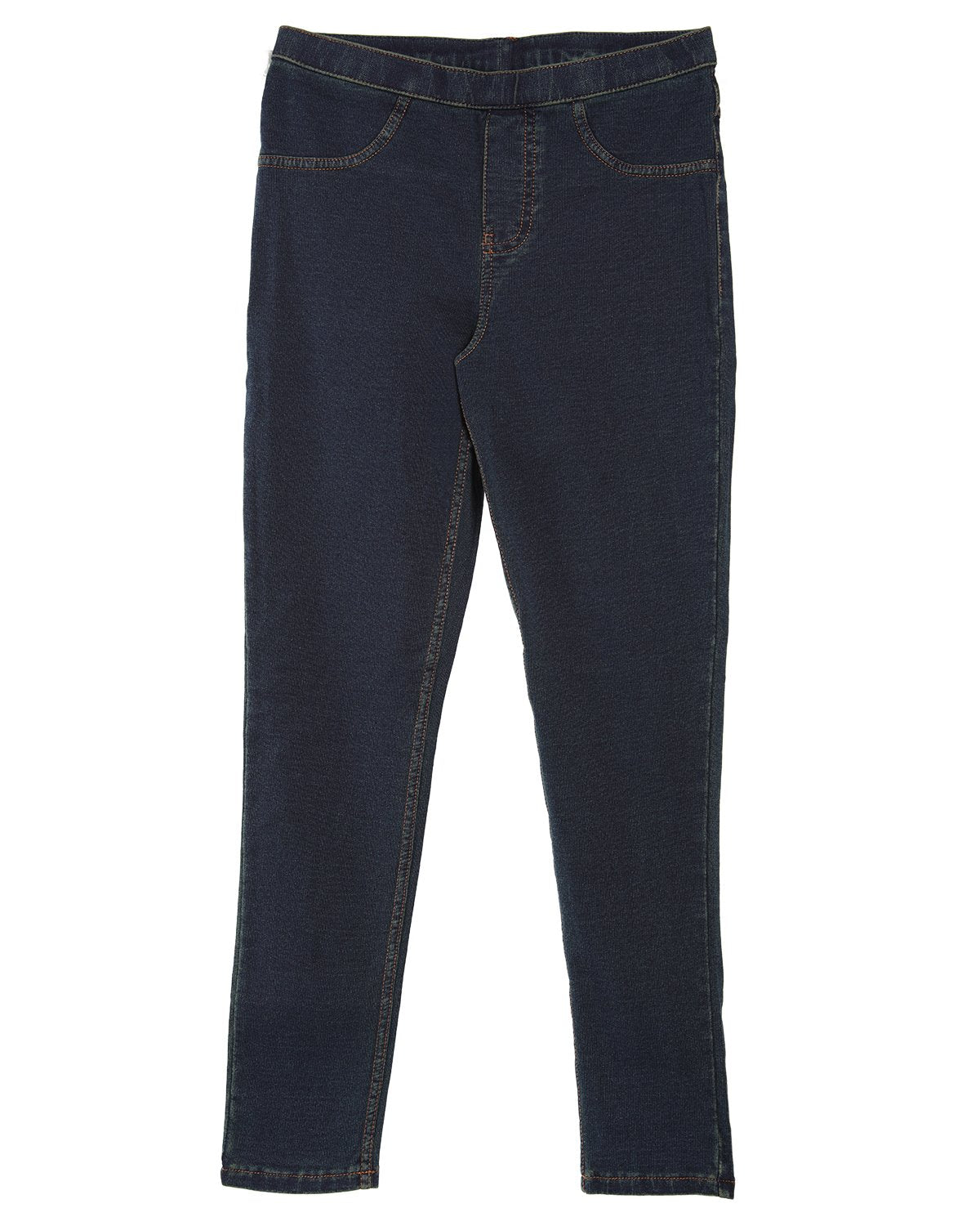 Girls' Pull-On Cotton Blend Denim Leggings : Color: Blue Denim