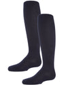 Girls' 2 Pair Pack Essentials Cotton Tights : Color: Navy