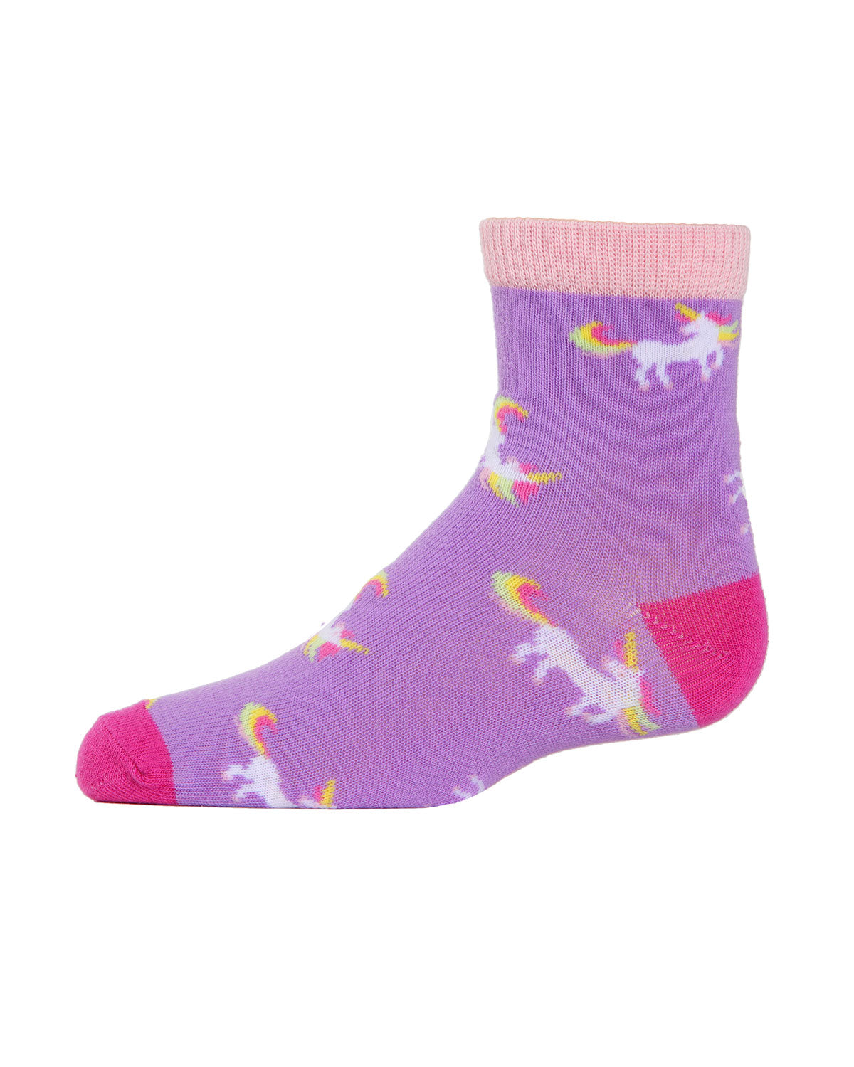 Unicorn Girls Cotton Blend Ankle Socks 3-Pack : Color: Assorted