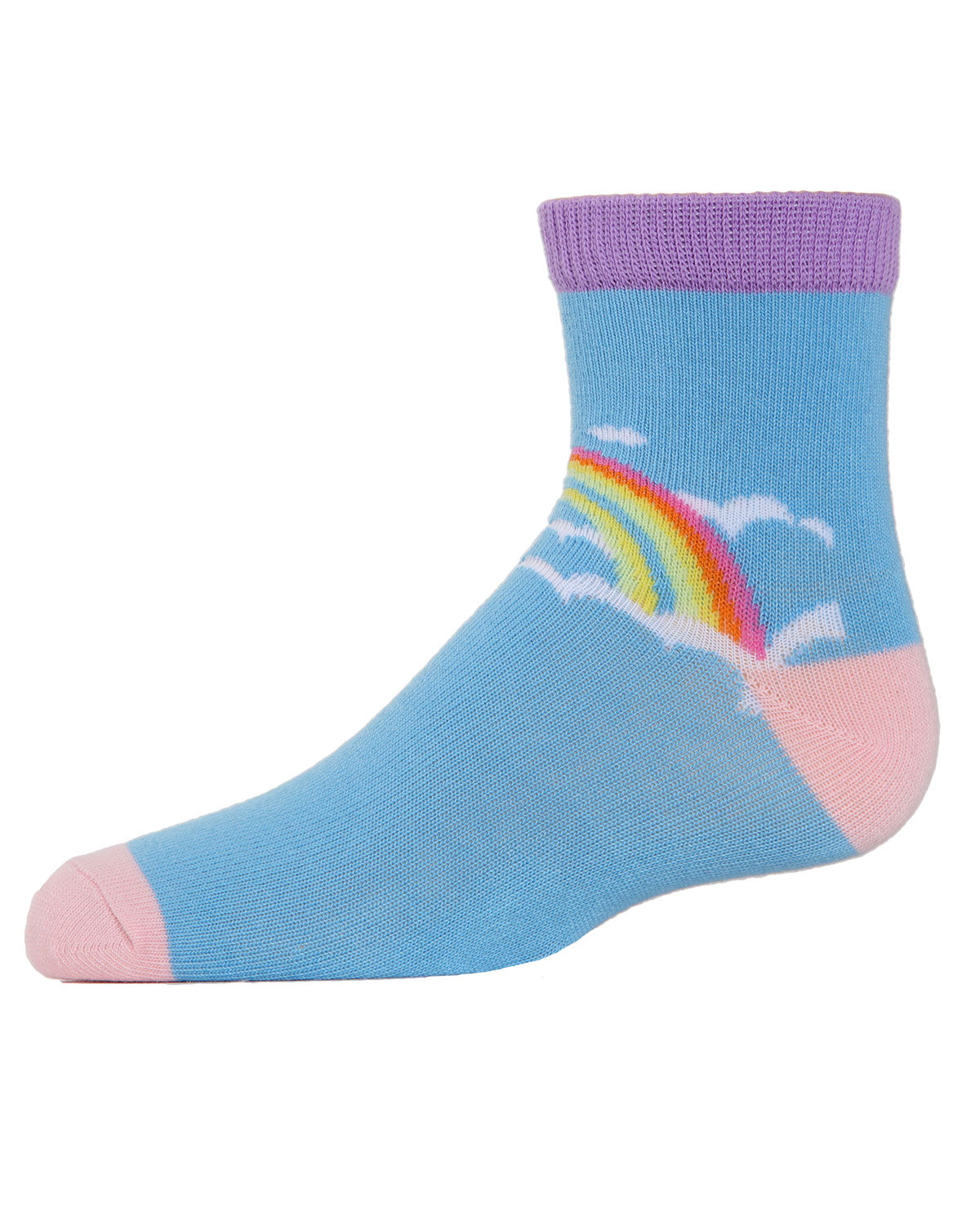 Unicorn Girls Cotton Blend Ankle Socks 3-Pack : Color: Assorted