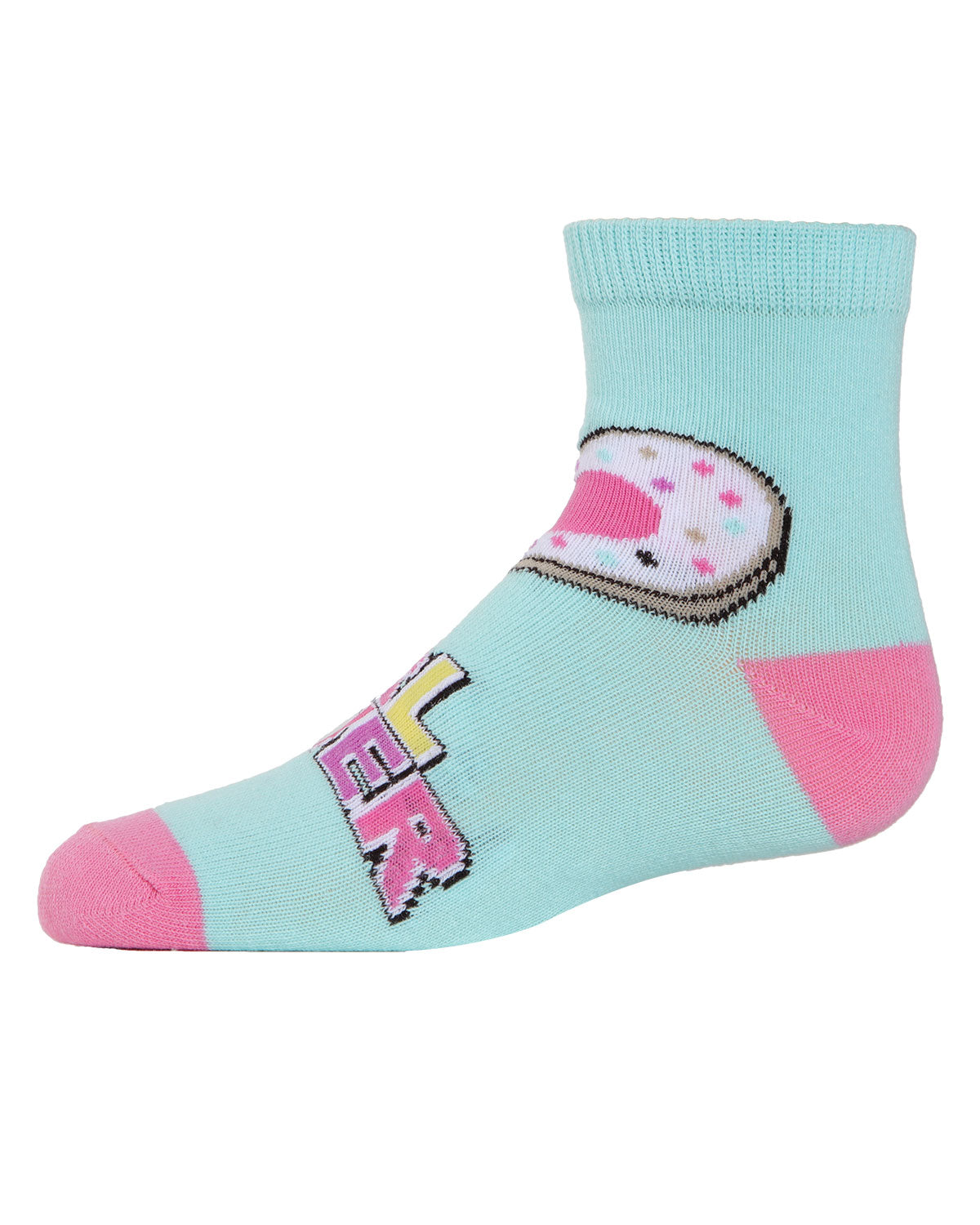 Ice Cream Girls Cotton Blend Ankle Socks 3-Pack : Color: Assorted