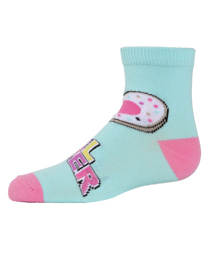 Ice Cream Girls Cotton Blend Ankle Socks 3-Pack : Color: Assorted