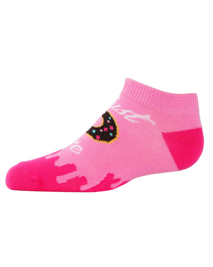 Donut Low-Cut Girls Socks 3-Pack : Color: Assorted