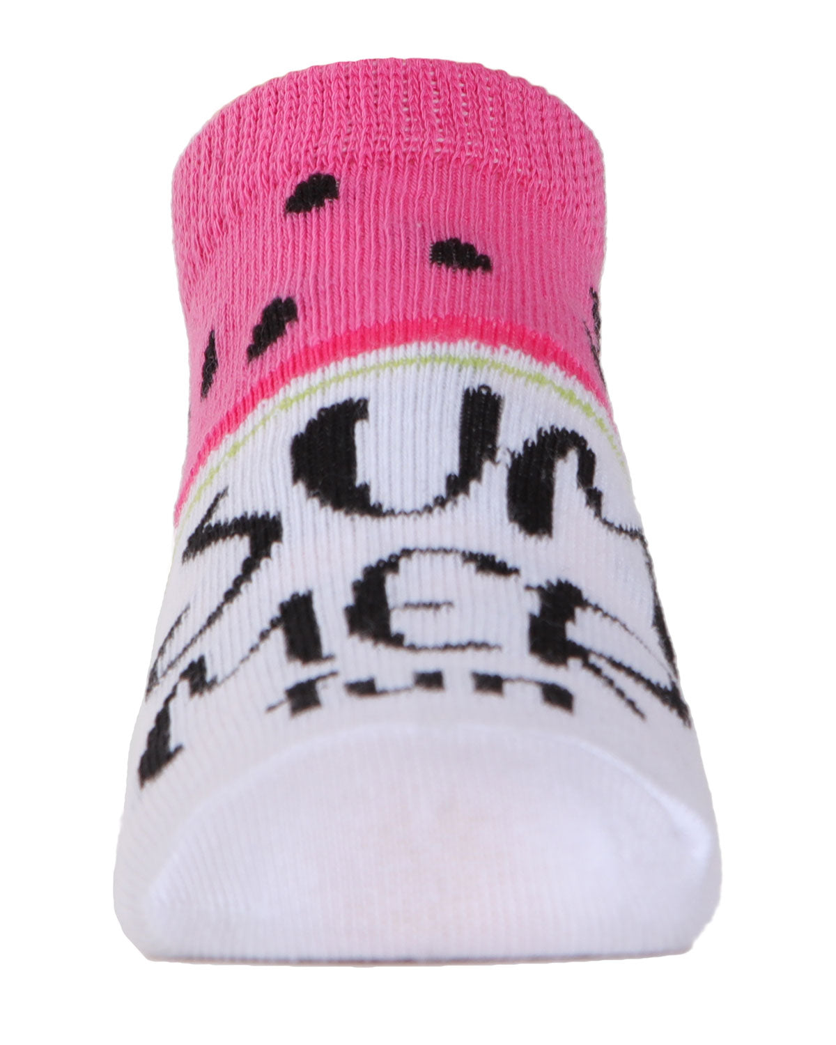 Watermelon No Show Cotton Blend Socks 3-Pack : Color: Assorted