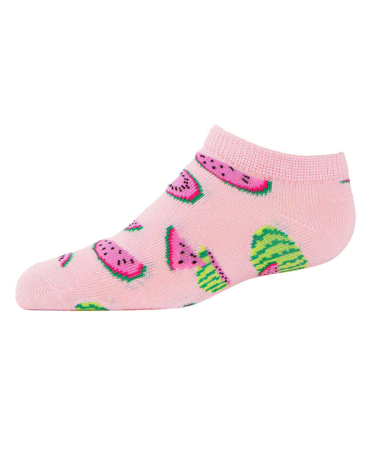 Watermelon No Show Cotton Blend Socks 3-Pack : Color: Assorted