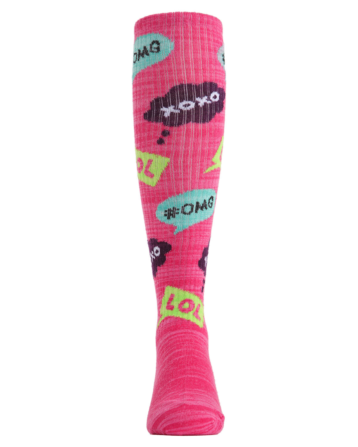 Girls' 2 Pair Pack OMG LOL Knee High Socks : Color: Assorted