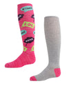 Girls' 2 Pair Pack OMG LOL Knee High Socks : Color: Assorted