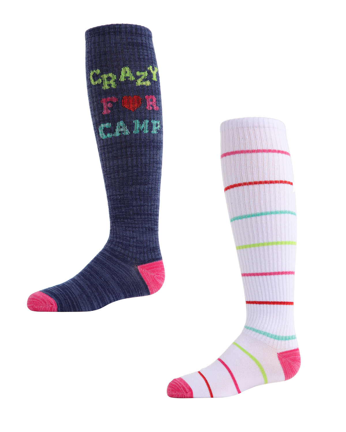 Crazy for Camp Knee High Socks 2-Pack : Color: Assorted