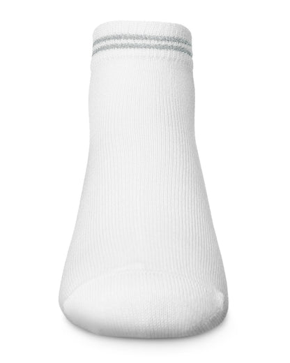 Zag Lurex Cotton Blend Anklet Sock : Color: Silver