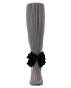 Girls' Herringbone Bow Back Tights : Color: Black