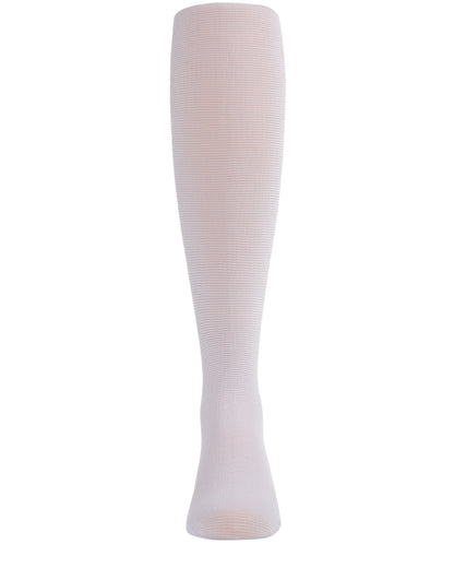 Girls' Shimmering Sheer Nylon Tights : Color: White
