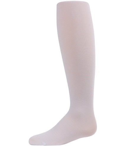 Girls' Shimmering Sheer Nylon Tights : Color: White