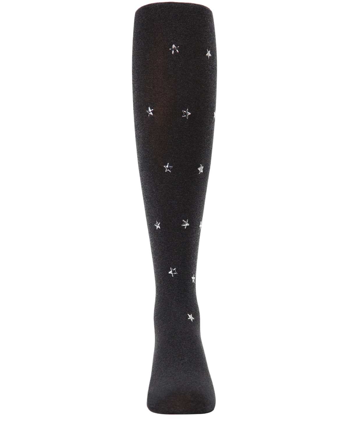 Shimmering Star-Gazer Opaque Girls Tights : Color: Black