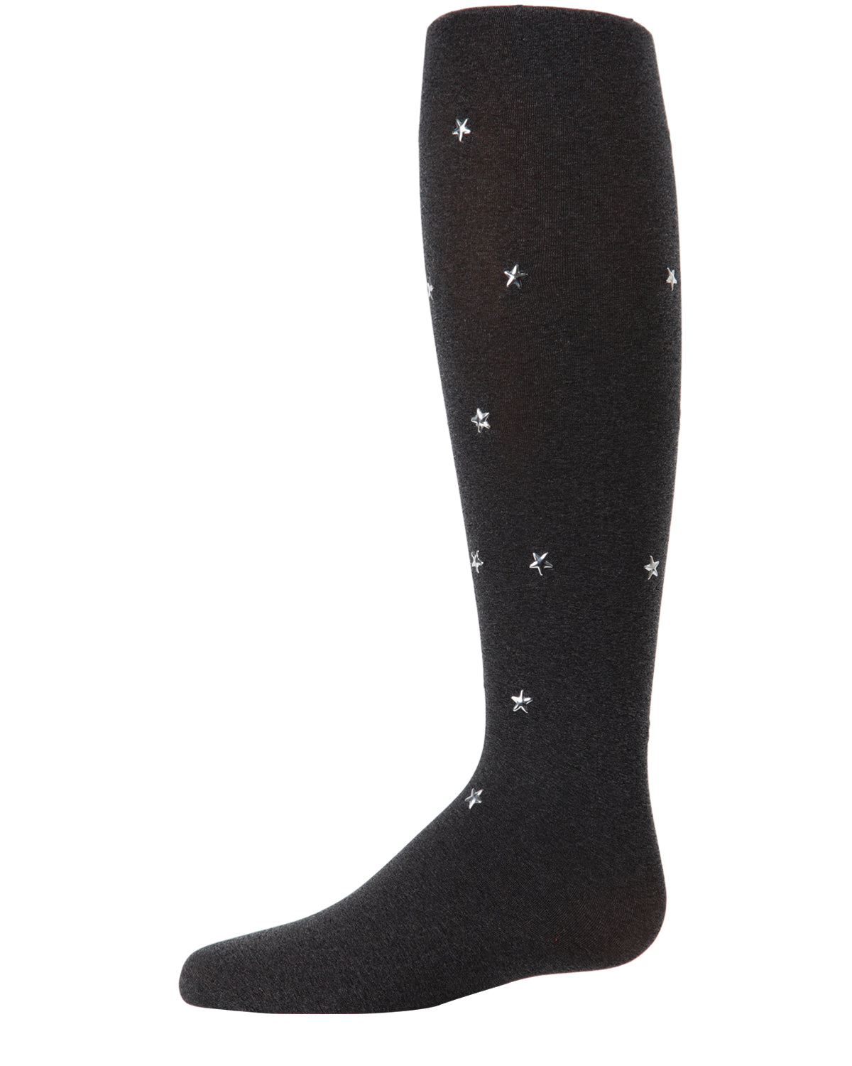 Shimmering Star-Gazer Opaque Girls Tights : Color: Black