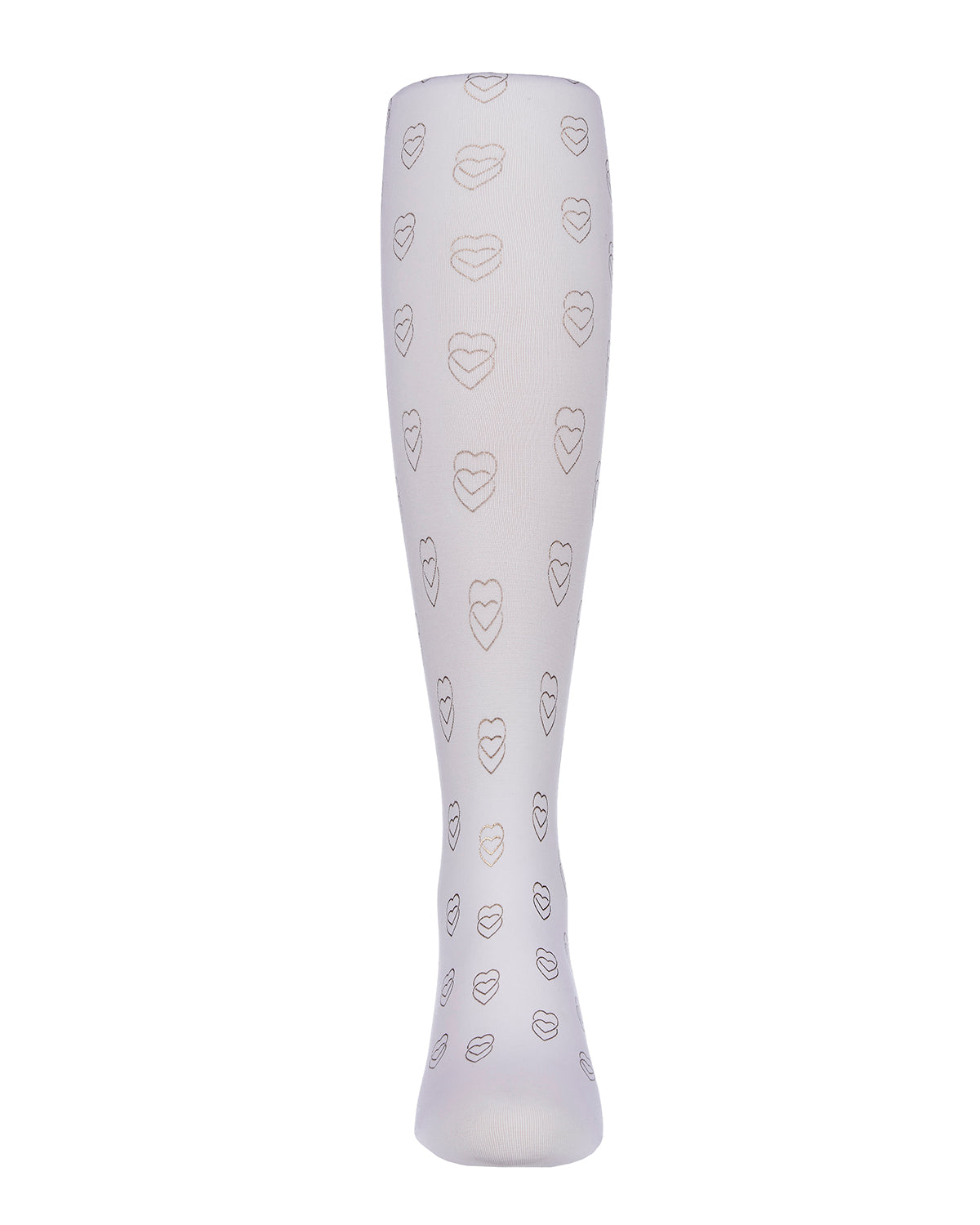 Feet Your Heart Out Printed Girls Tights : Color: White