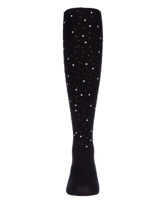 Lots of Dots Fine Cotton Tights : Color: Black