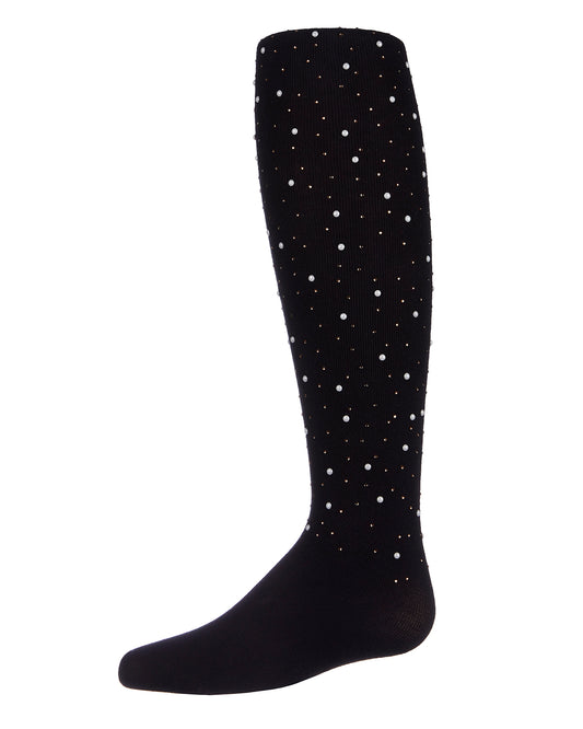 Lots of Dots Fine Cotton Tights : Color: Black
