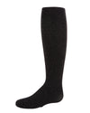 Girls' Textured Lurex Rib Nylon Tights : Color: Black