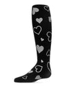 Sparkling Glitter Heart Tights : Color: Black