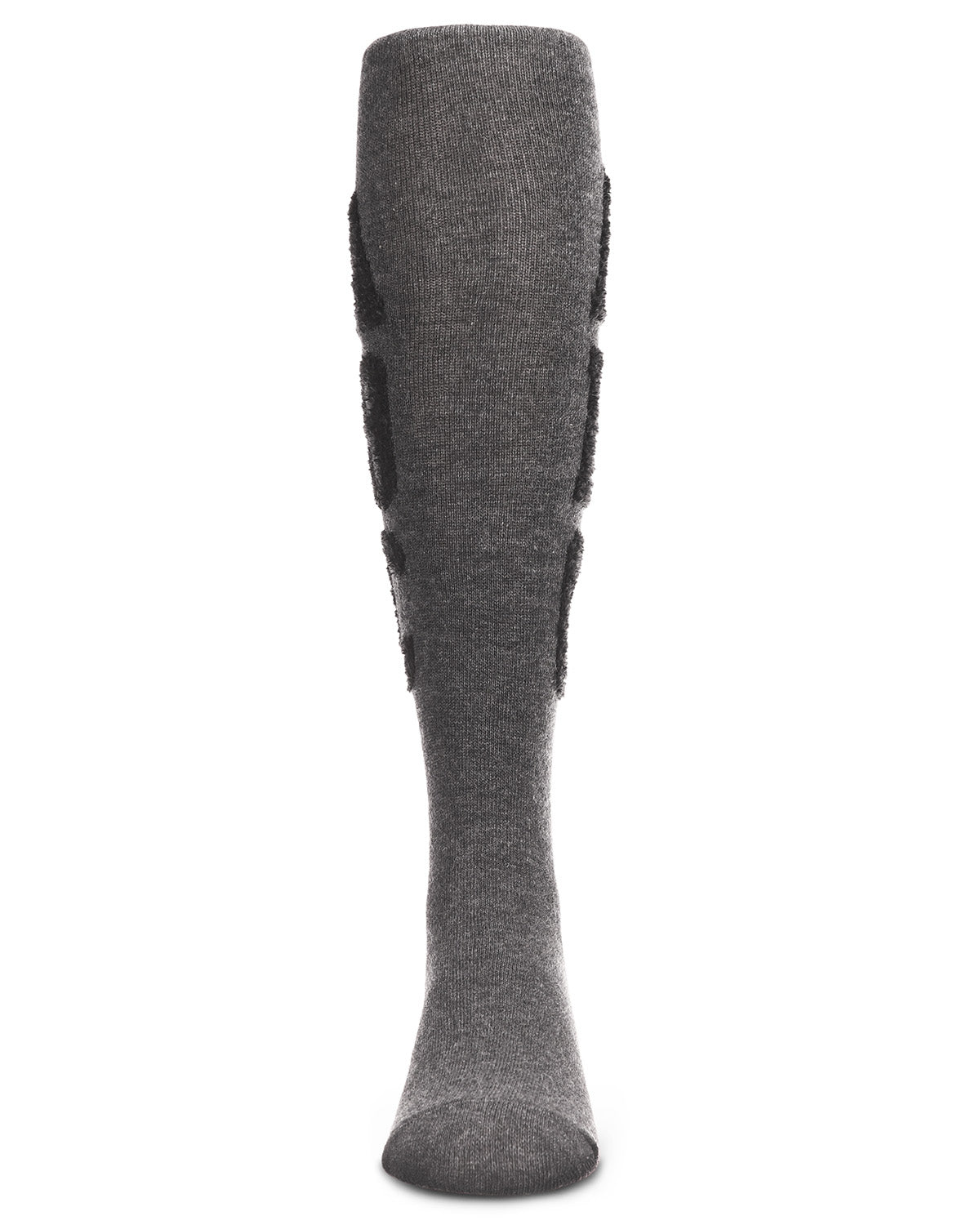 Girls' Cozy Chenille ABC Cotton Tights : Color: Dark Gray Heather