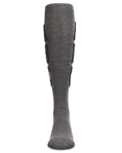 Girls' Cozy Chenille ABC Cotton Tights : Color: Dark Gray Heather