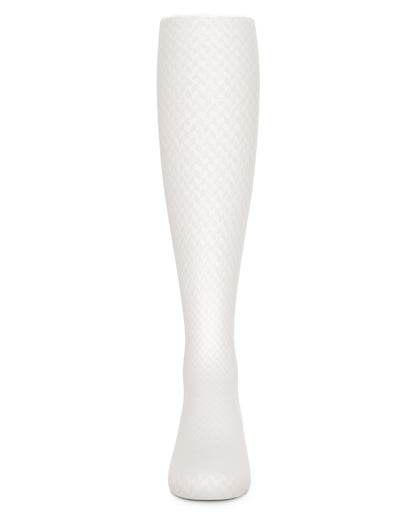 Girls Prism Textured Microfiber Opaque Tights : Color: Winter White