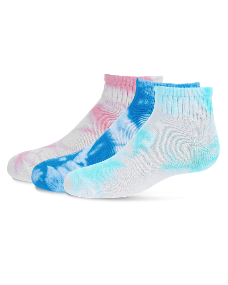 MeMoi Tie Dye Mid Cut Socks 3-Pack