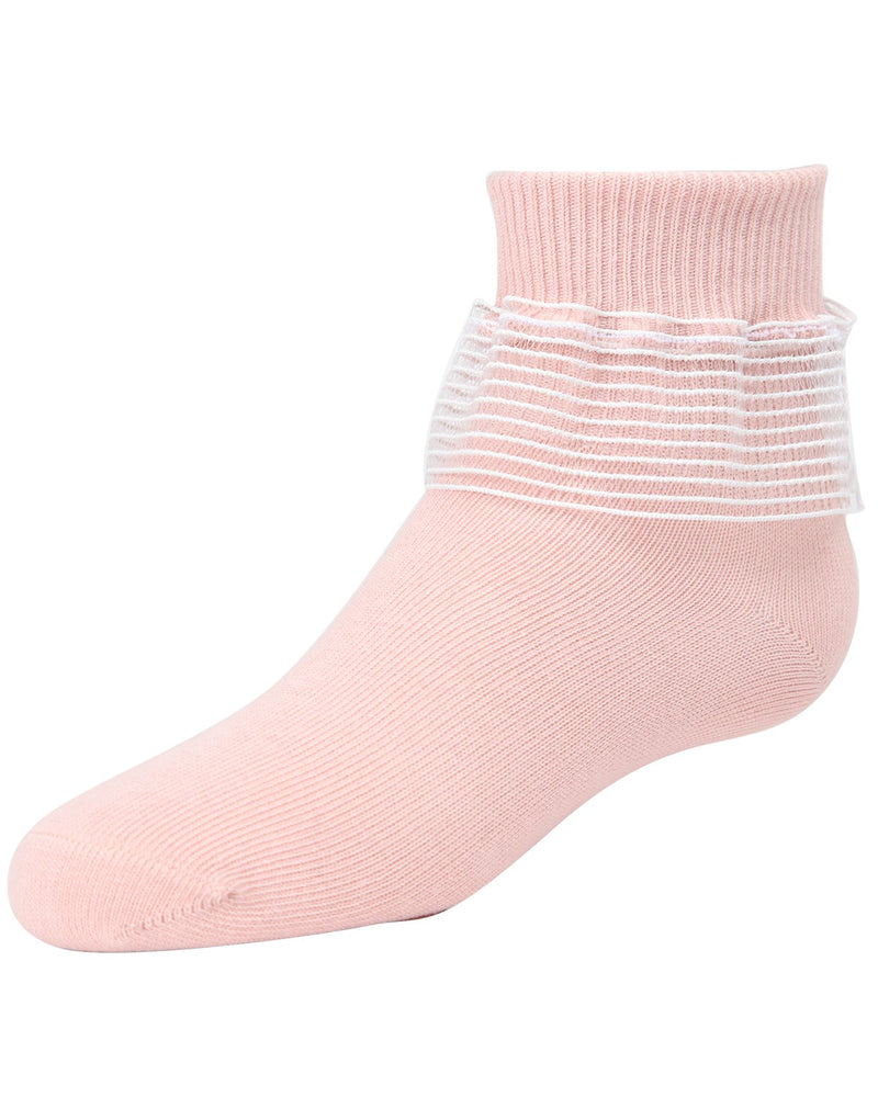 Far Out Girls Cotton Blend Lade Ruffle Socks