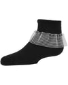 Girls' Far Out Cotton Blend Lace Ruffle Socks : Color: Black