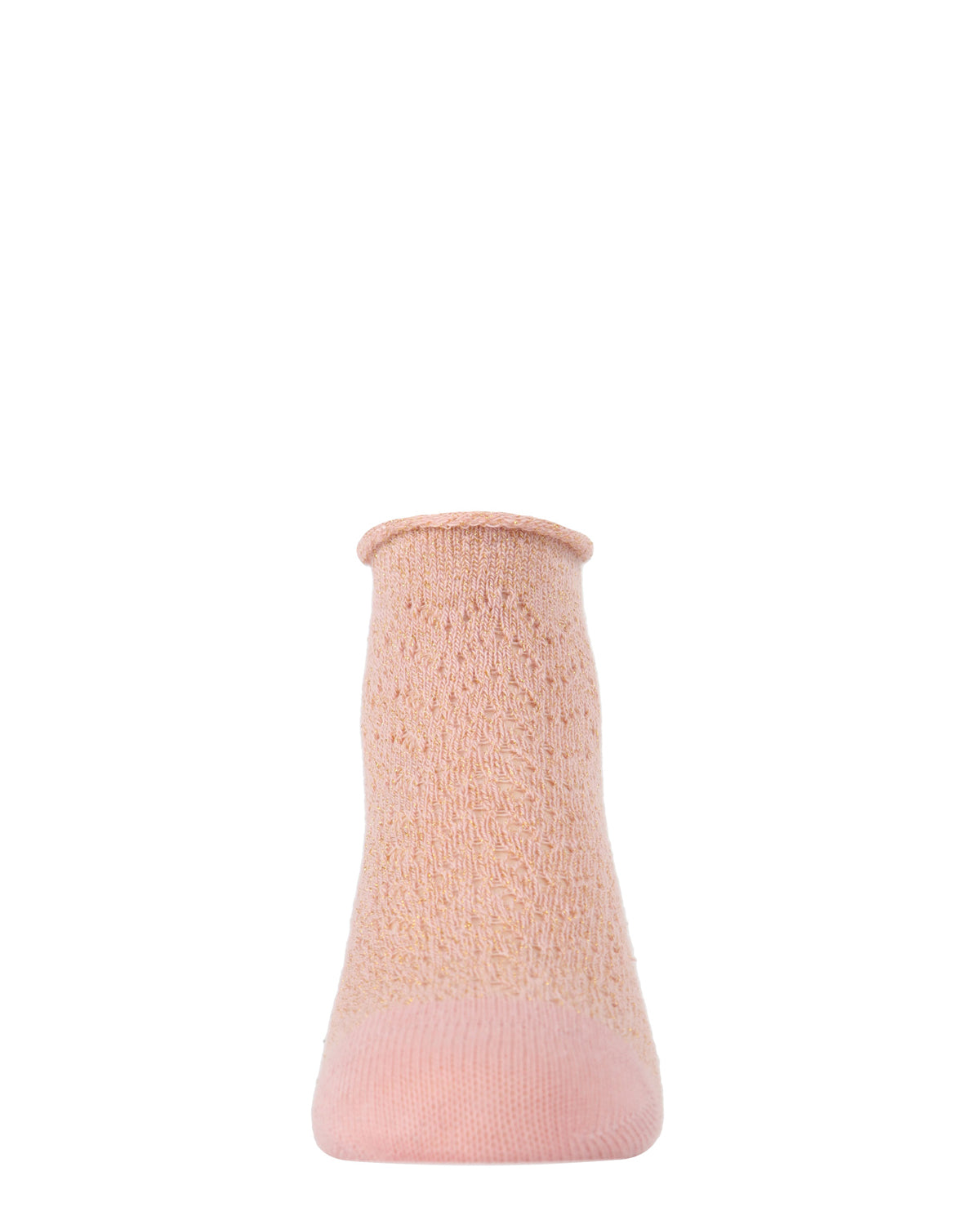 Fuzzy Shimmer Cotton Blend Anklet Socks : Color: Blush Pink