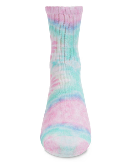 Pastel Tie Dye Cotton Blend Kids Crew Sock : Color: Pastel