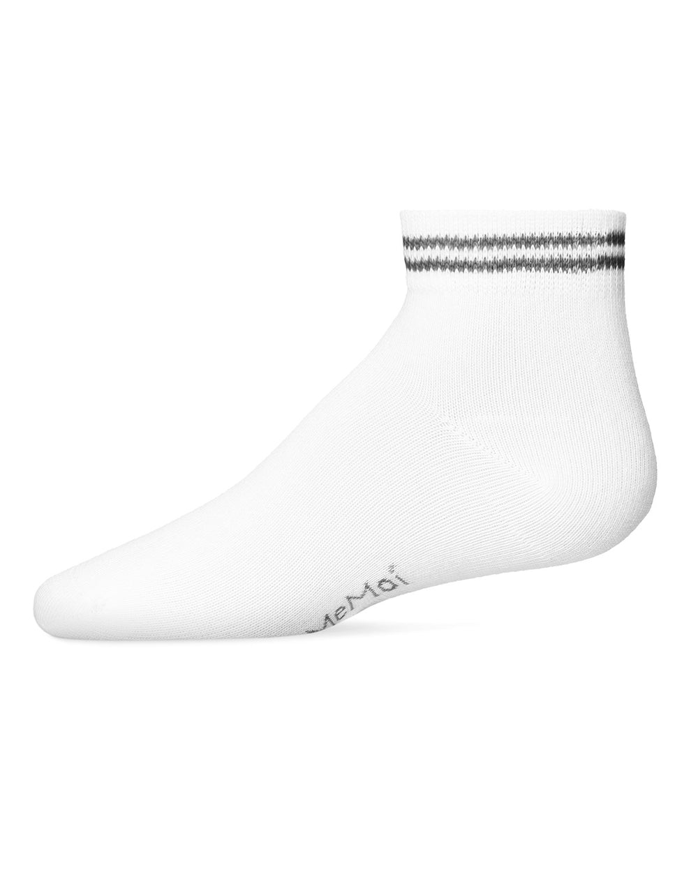 Girls' Ziggy Double Ring Cotton Blend Anklet Sock : Color: Black