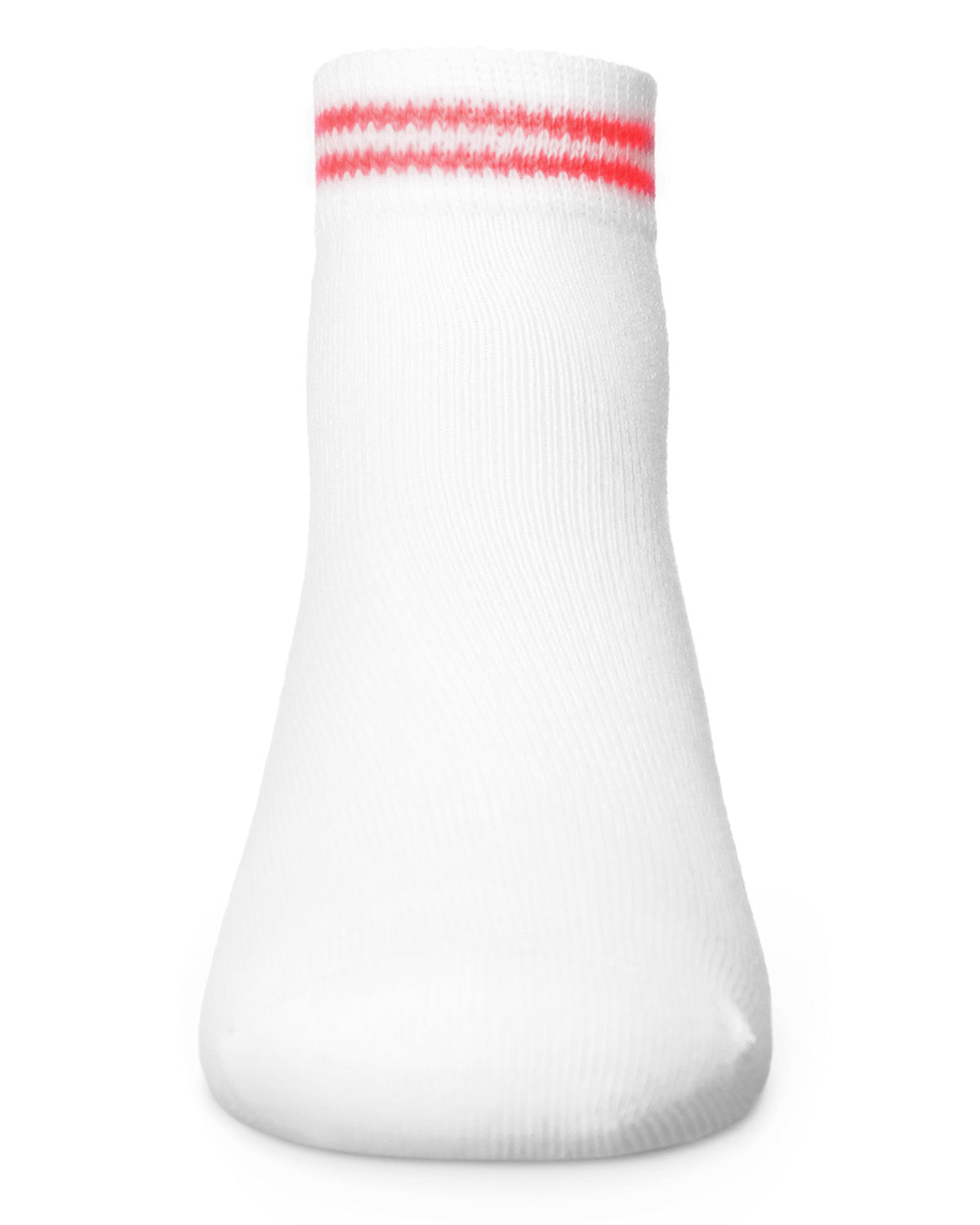 Girls' Ziggy Double Ring Cotton Blend Anklet Sock : Color: Red
