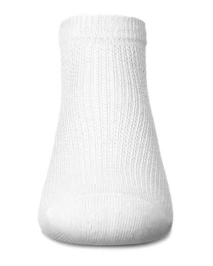 Girls' Mesh Cotton Blend Anklet Sock : Color: White