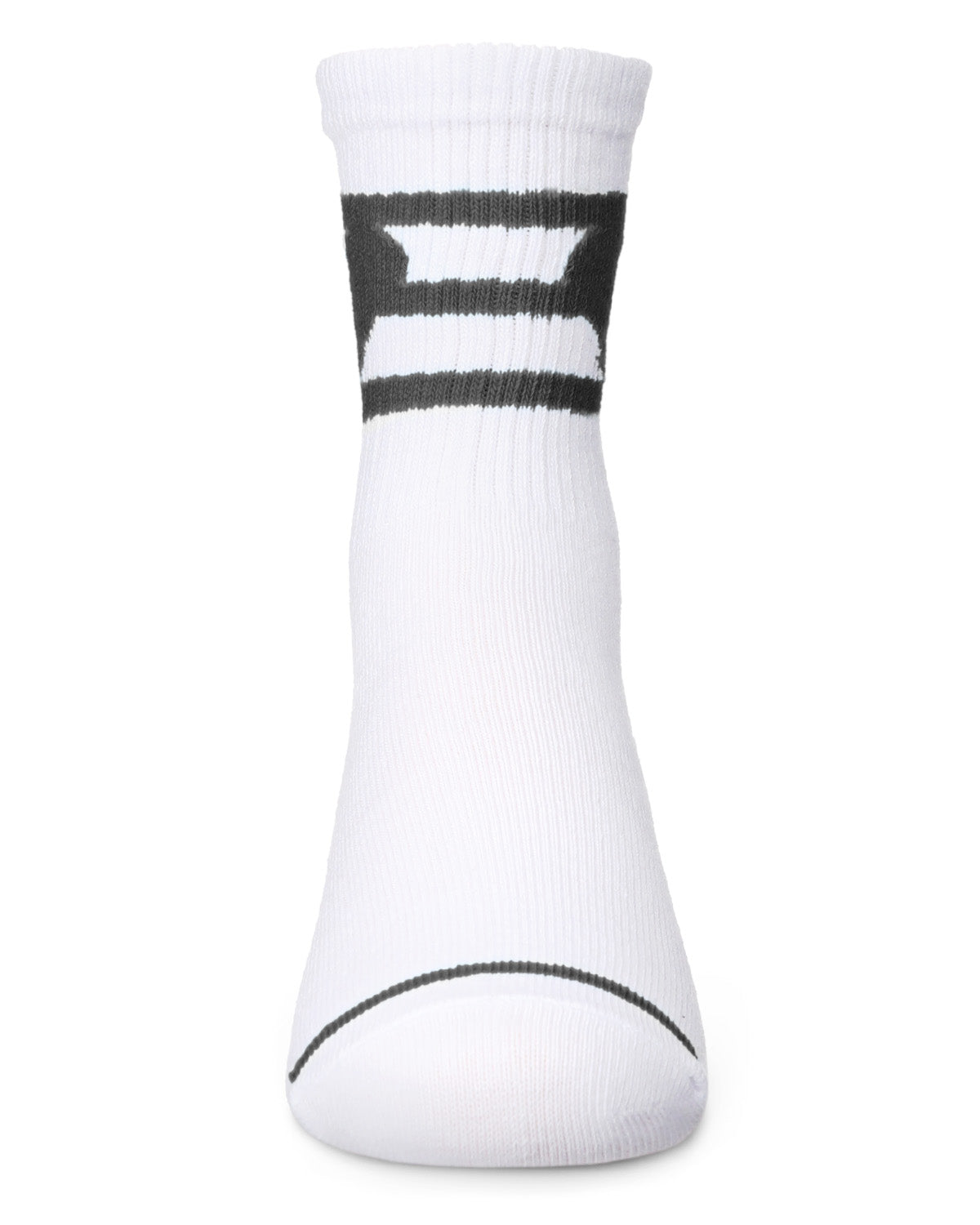 Girls Sweetheart Cotton Blend Crew Socks : Color: Black