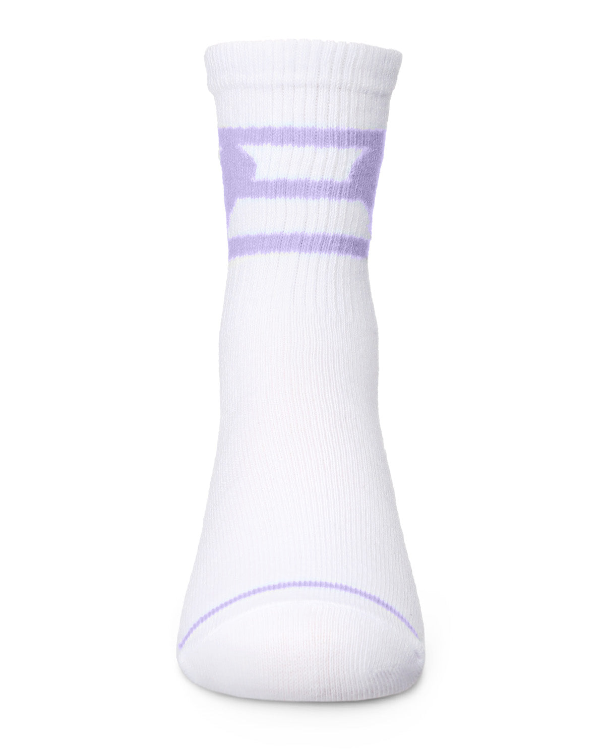 Girls Sweetheart Cotton Blend Crew Socks : Color: Lavender