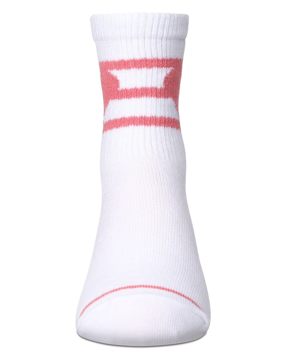 Girls Sweetheart Cotton Blend Crew Socks : Color: Pink Lemonade