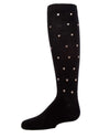 Girls' Sweetheart Studded Knee-High Socks : Color: Black