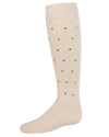 Girls' Sweetheart Studded Knee-High Socks : Color: Oatmeal