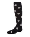 Fun & Fuzzy Girls Polka Dot Cotton Blend Knee Socks : Color: Black