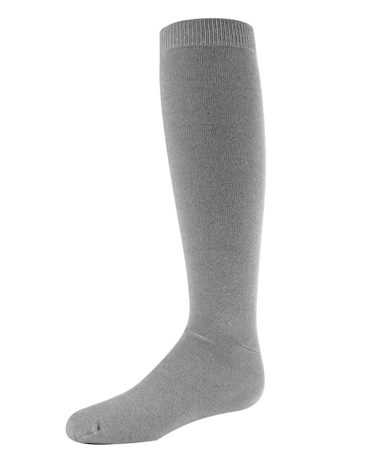 She Shimmers Girls Cotton Blend Knee Socks : Color: Gray