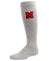 Girls' Varsity Knee-High Socks : Color: Gray