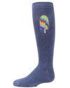 Girls' Tie-Dye Popsicle Knee-High Socks : Color: Denim