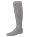 Girls' Ribbed Gemstone Knee High Socks : Color: Medium Gray Heather